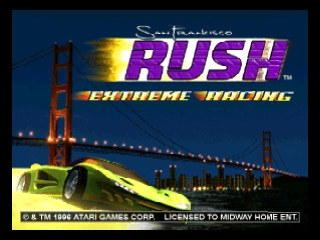 San Francisco Rush - Extreme Racing (USA) (En,Fr,De) Title Screen